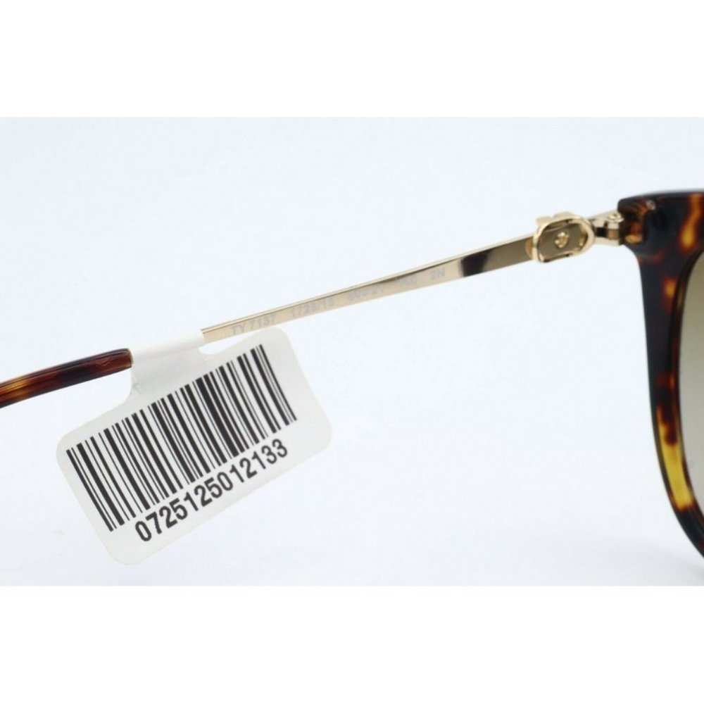 New Tory Burch TY 7137 1728/13 Tortoise Cat Eye Sunglasses Gray Lenses 54mm - Picture 6 of 7